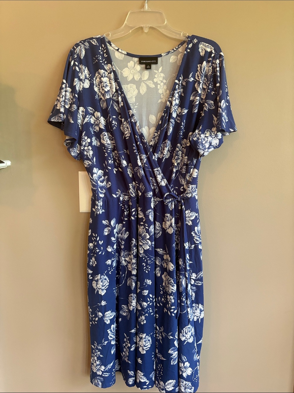 Floral Wrap Midi Dress in Navy by Universal Thread